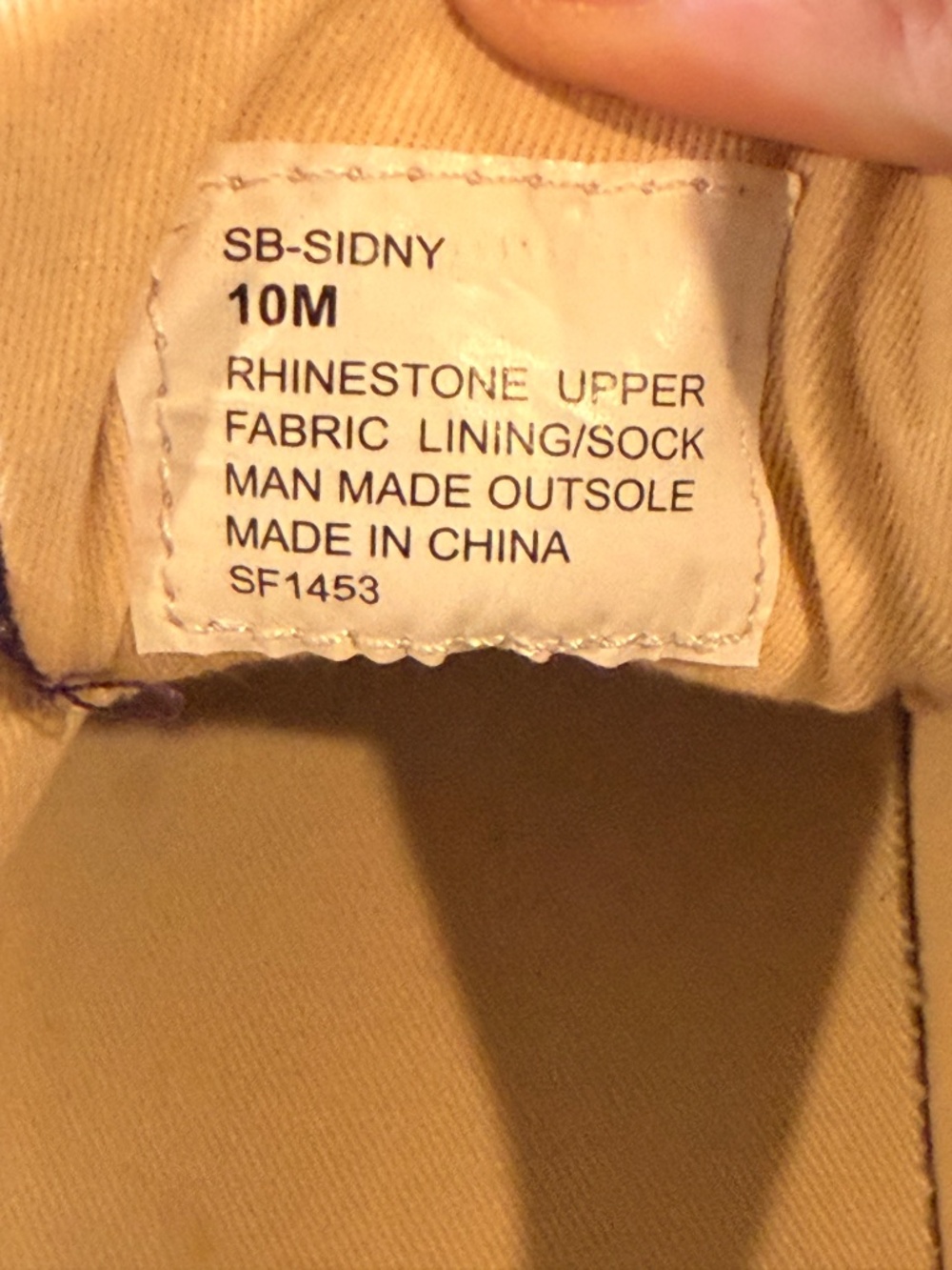 Betsey Johnson Sidny Purple Rhinestone Sneakers Platform Size 10 - Picture 5 of 5